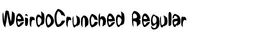 WeirdoCrunched Regular - Download Thousands of Free Fonts at FontZone.net