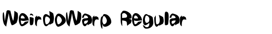 WeirdoWarp Regular - Download Thousands of Free Fonts at FontZone.net