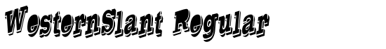 WesternSlant Regular - Download Thousands of Free Fonts at FontZone.net