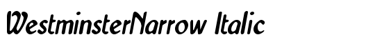 WestminsterNarrow Italic - Download Thousands of Free Fonts at FontZone.net