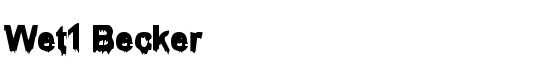 Wet1 Becker - Download Thousands of Free Fonts at FontZone.net