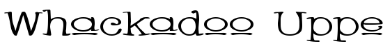 Whackadoo Upper Wide - Download Thousands of Free Fonts at FontZone.net