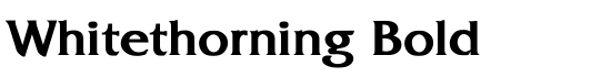 Whitethorning Bold - Download Thousands of Free Fonts at FontZone.net