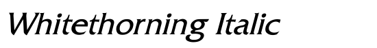 Whitethorning Italic - Download Thousands of Free Fonts at FontZone.net