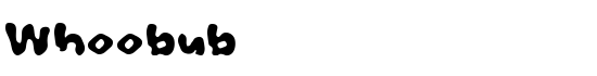 Whoobub - Download Thousands of Free Fonts at FontZone.net
