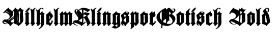 WilhelmKlingsporGotisch Bold - Download Thousands of Free Fonts at FontZone.net