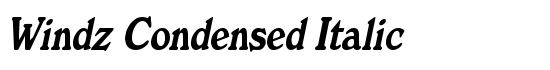 Windz Condensed Italic - Download Thousands of Free Fonts at FontZone.net