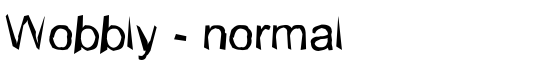 Wobbly - normal - Download Thousands of Free Fonts at FontZone.net
