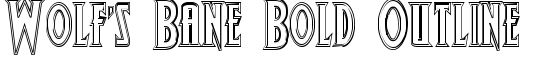 Wolf-s Bane Bold Outline - Download Thousands of Free Fonts at FontZone.net