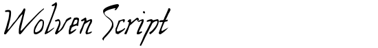 Wolven Script - Download Thousands of Free Fonts at FontZone.net