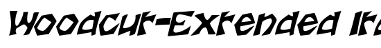 Woodcut-Extended Italic - Download Thousands of Free Fonts at FontZone.net