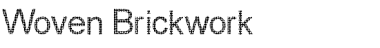 Woven Brickwork - Download Thousands of Free Fonts at FontZone.net