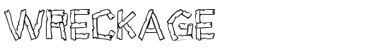 Wreckage - Download Thousands of Free Fonts at FontZone.net