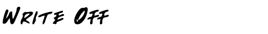Write Off - Download Thousands of Free Fonts at FontZone.net