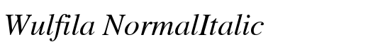 Wulfila NormalItalic - Download Thousands of Free Fonts at FontZone.net