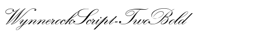 WynnerockScript-TwoBold - Download Thousands of Free Fonts at FontZone.net