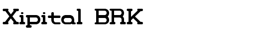 Xipital BRK - Download Thousands of Free Fonts at FontZone.net