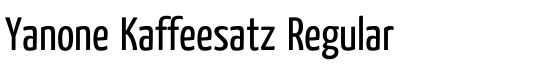 Yanone Kaffeesatz Regular - Download Thousands of Free Fonts at FontZone.net