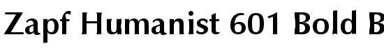 Zapf Humanist 601 Bold BT - Download Thousands of Free Fonts at FontZone.net
