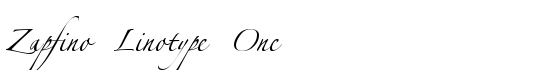 Zapfino Linotype One - Download Thousands of Free Fonts at FontZone.net