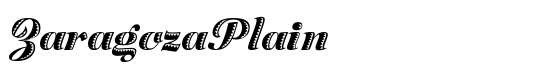 ZaragozaPlain - Download Thousands of Free Fonts at FontZone.net
