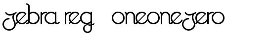 Zebra Reg Ã oneonezero - Download Thousands of Free Fonts at FontZone.net