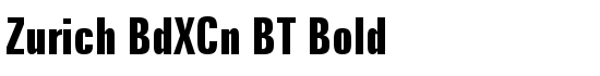Zurich BdXCn BT Bold - Download Thousands of Free Fonts at FontZone.net
