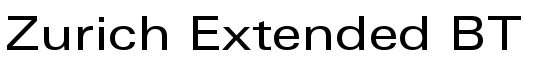 Zurich Extended BT - Download Thousands of Free Fonts at FontZone.net